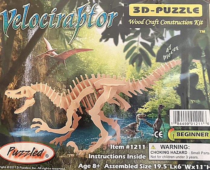 Velociraptor 3D Puzzle